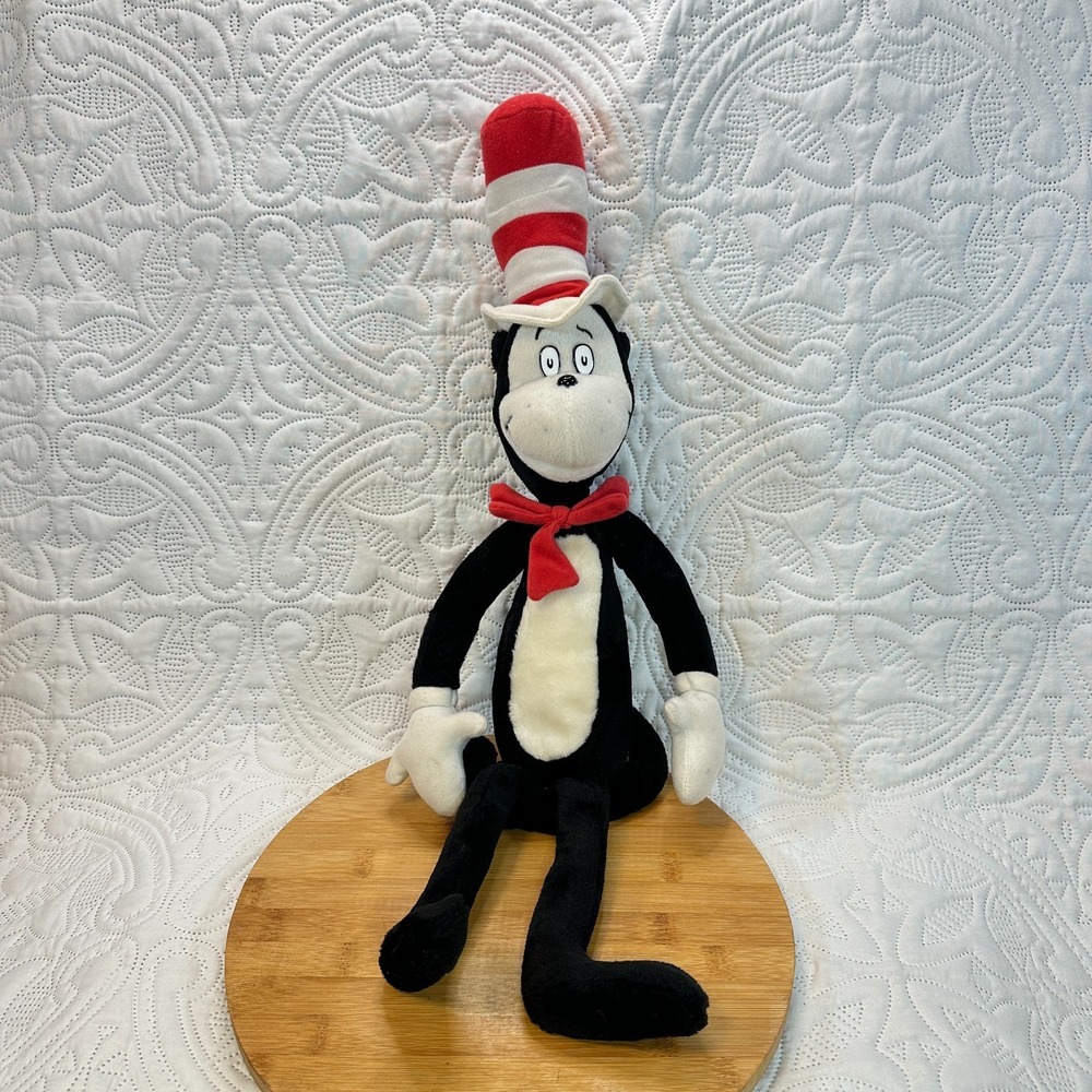 Dr. Seuss Cat in the Hat Plush Stuffed Animal 22" 2003 Official Movie Doll